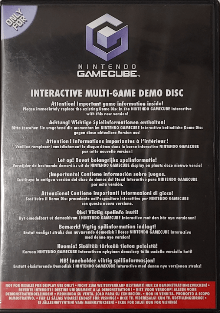 Interactive Multi-Game Demo Disc August 2002 box art for Gamecube